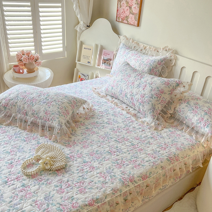 91家纺网 家纺一手货源 找家纺 网红馆（ck家纺） 2026新款水洗棉印花床笠三件套 惠仁说