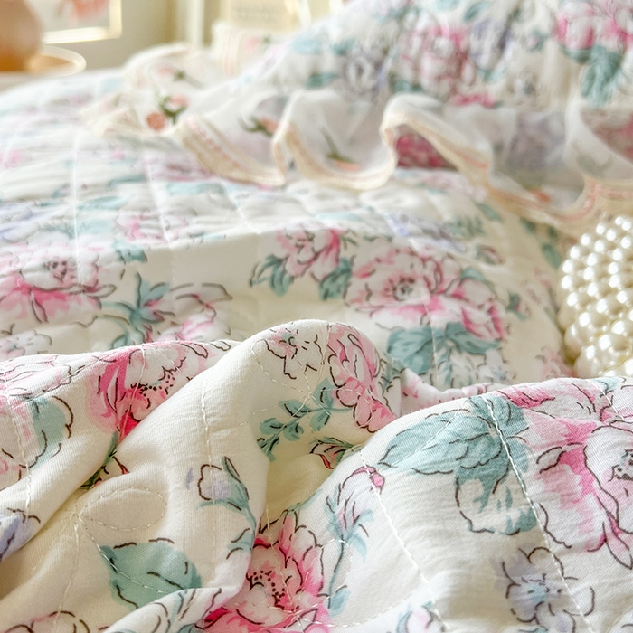 91家纺网 家纺一手货源 找家纺 网红馆（ck家纺） 2026新款水洗棉印花床笠三件套 惠仁说