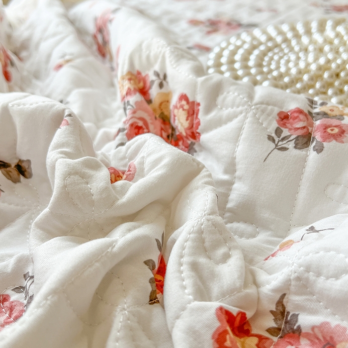 91家纺网 家纺一手货源 找家纺 网红馆（ck家纺） 2026新款水洗棉印花床笠三件套 繁花似锦