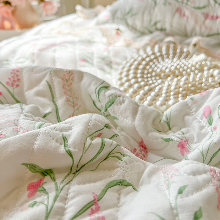 91家纺网 家纺一手货源 找家纺 网红馆（ck家纺） 2026新款水洗棉印花床笠三件套 罗拉