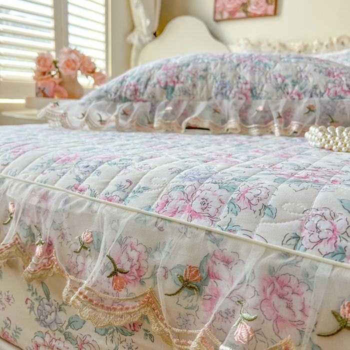 91家纺网 家纺一手货源 找家纺 网红馆（ck家纺） 2026新款水洗棉印花床笠三件套 惠仁说