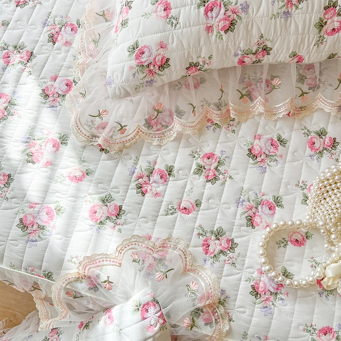 91家纺网 家纺一手货源 找家纺 网红馆（ck家纺） 2026新款水洗棉印花床笠三件套 丽莎