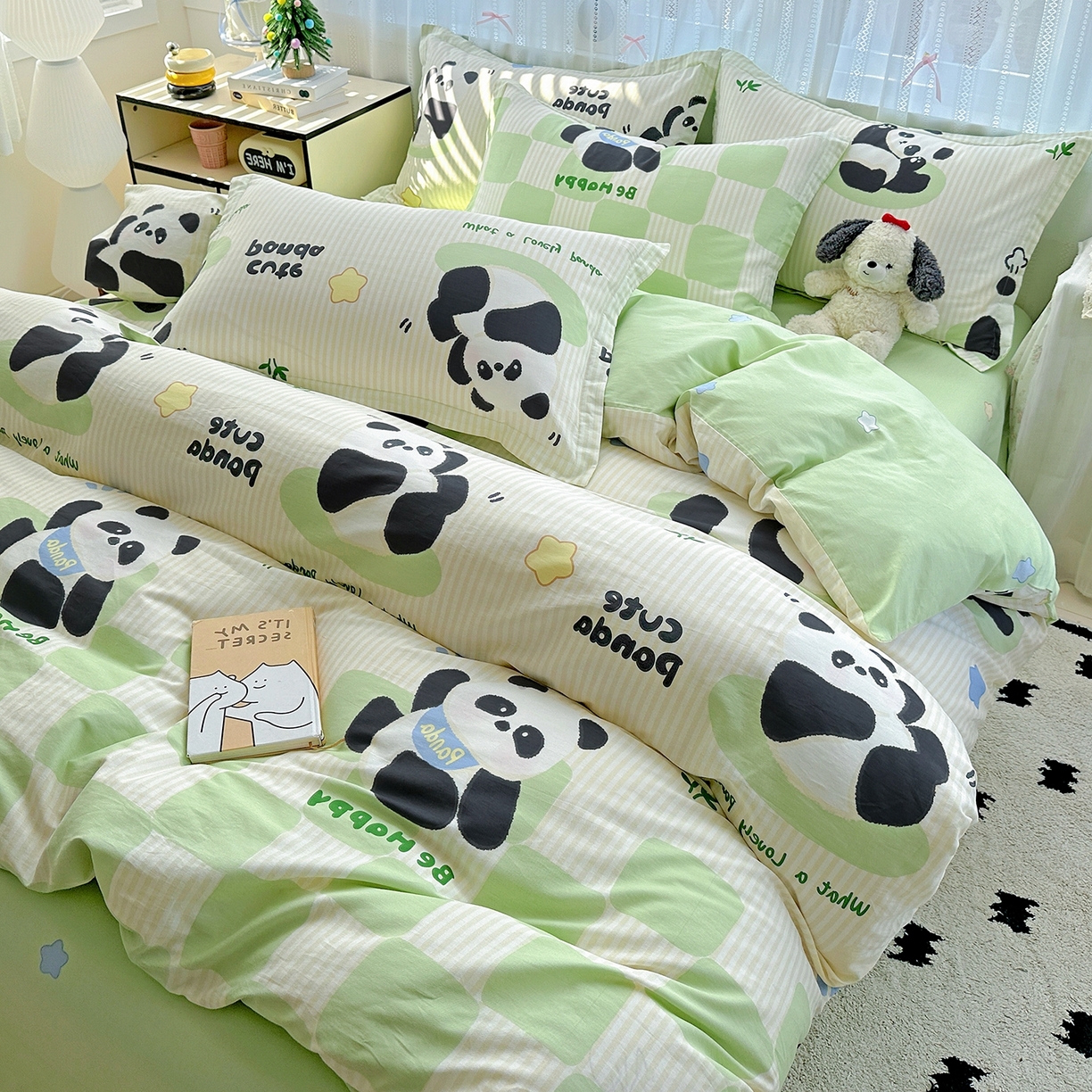 91家纺网 家纺一手货源 找家纺 （总）恩泽家纺 2026春夏新款全棉12868印花四件套单品系列-单被套-提供买家秀，预留缩水率