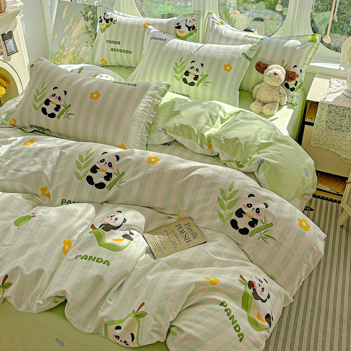 91家纺网 家纺一手货源 找家纺 （总）恩泽家纺 2026春夏新款全棉12868印花四件套单品系列-单被套-提供买家秀，预留缩水率