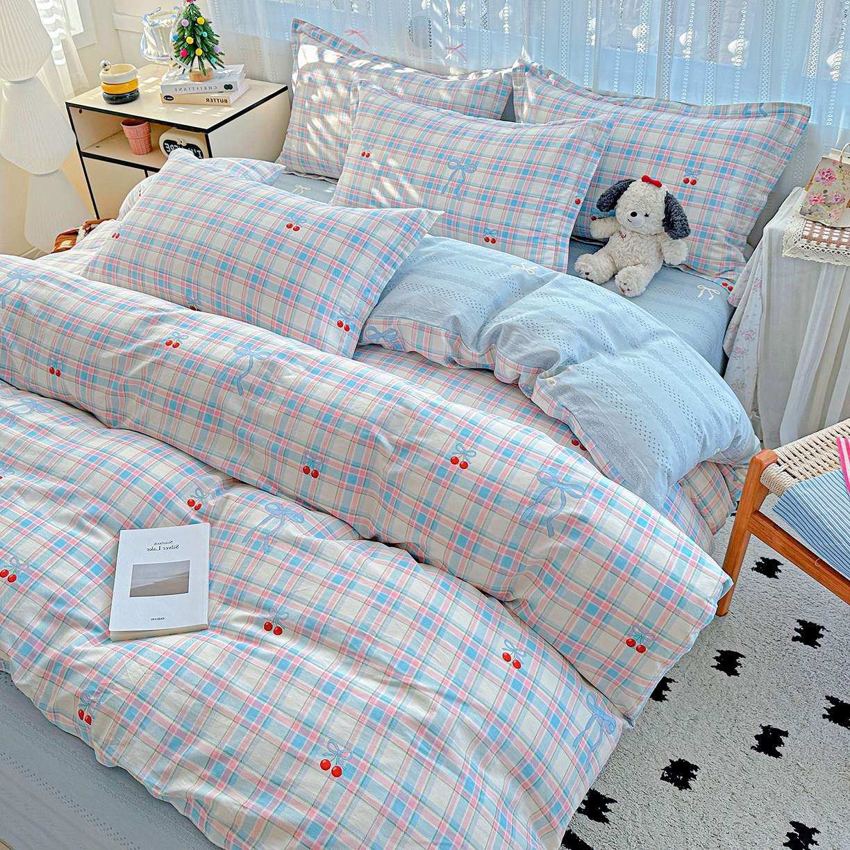 91家纺网 家纺一手货源 找家纺 （总）恩泽家纺 2026春夏新款全棉12868印花四件套单品系列-单被套-提供买家秀，预留缩水率