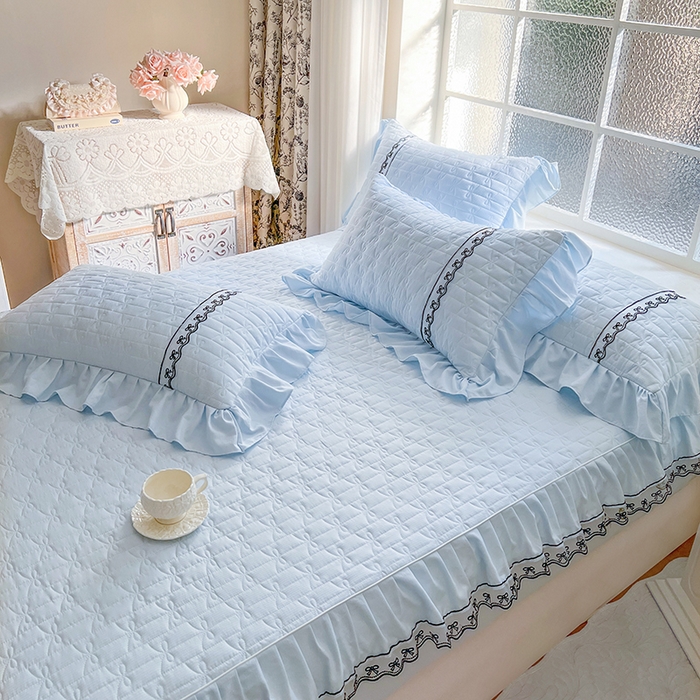 91家纺网 家纺一手货源 找家纺 （总）网红馆（ck家纺） 2026新款喜芙棉蕾丝夹棉蜜芙蕾床笠