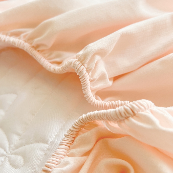 91家纺网 家纺一手货源 找家纺 网红馆（ck家纺） 2026新款喜芙棉蕾丝夹棉蜜芙蕾床笠 凝脂玉