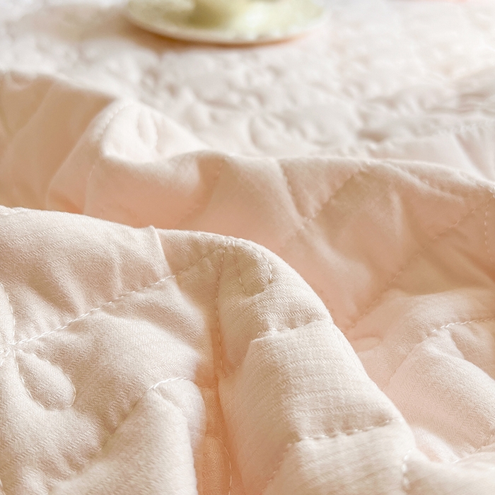 91家纺网 家纺一手货源 找家纺 网红馆（ck家纺） 2026新款喜芙棉蕾丝夹棉蜜芙蕾床笠 凝脂玉