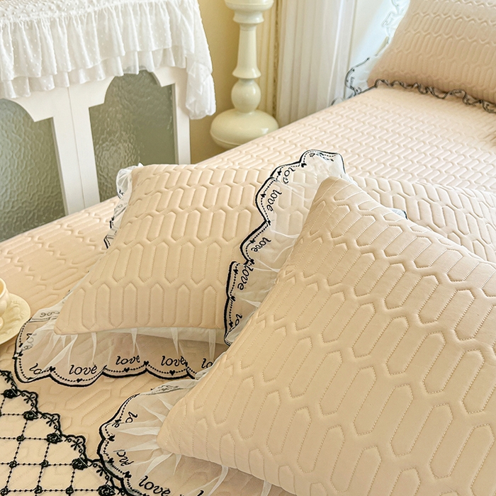 91家纺网 家纺一手货源 找家纺 网红馆（ck家纺） 2026新款凉感丝床笠式床裙乳胶凉席三件套-露娜 露娜-驼