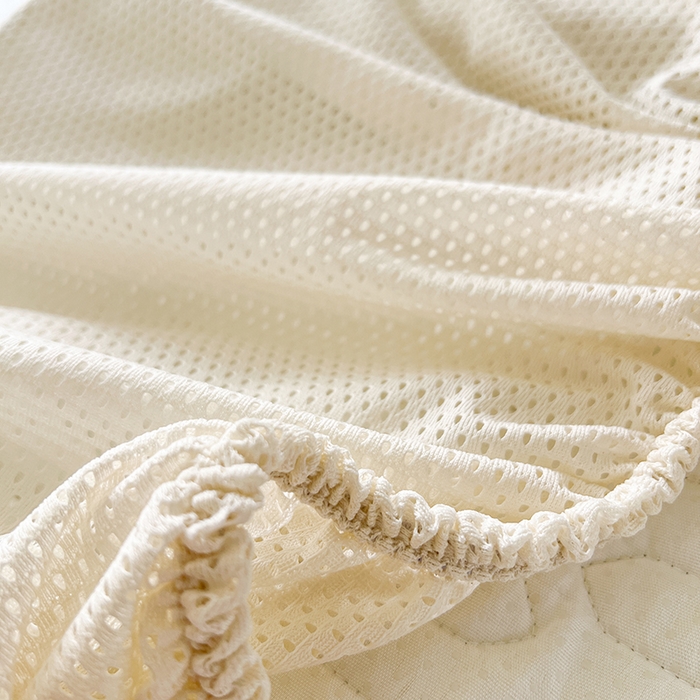 91家纺网 家纺一手货源 找家纺 网红馆（ck家纺） 2026新款凉感丝床笠式床裙乳胶凉席三件套-露娜 露娜-粉