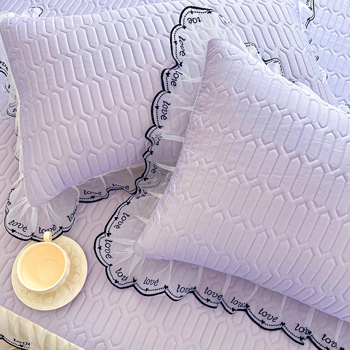 91家纺网 家纺一手货源 找家纺 网红馆（ck家纺） 2026新款凉感丝床笠式床裙乳胶凉席三件套-露娜 露娜-紫