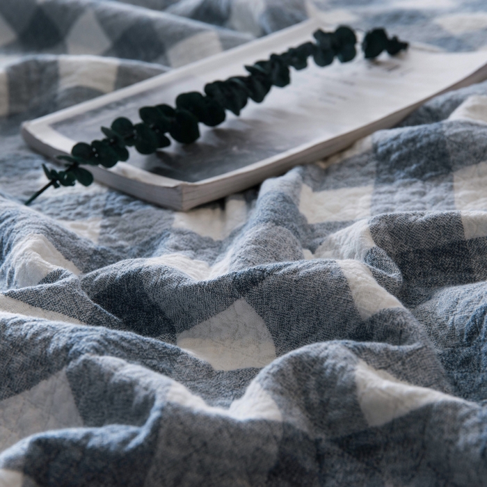 91家纺网 家纺一手货源 找家纺 朴尔家纺-毛巾被 2026春夏新款全棉纯棉水洗棉四层纱布毛巾被系列夏被夏凉被空调被 冷之巧格-兰