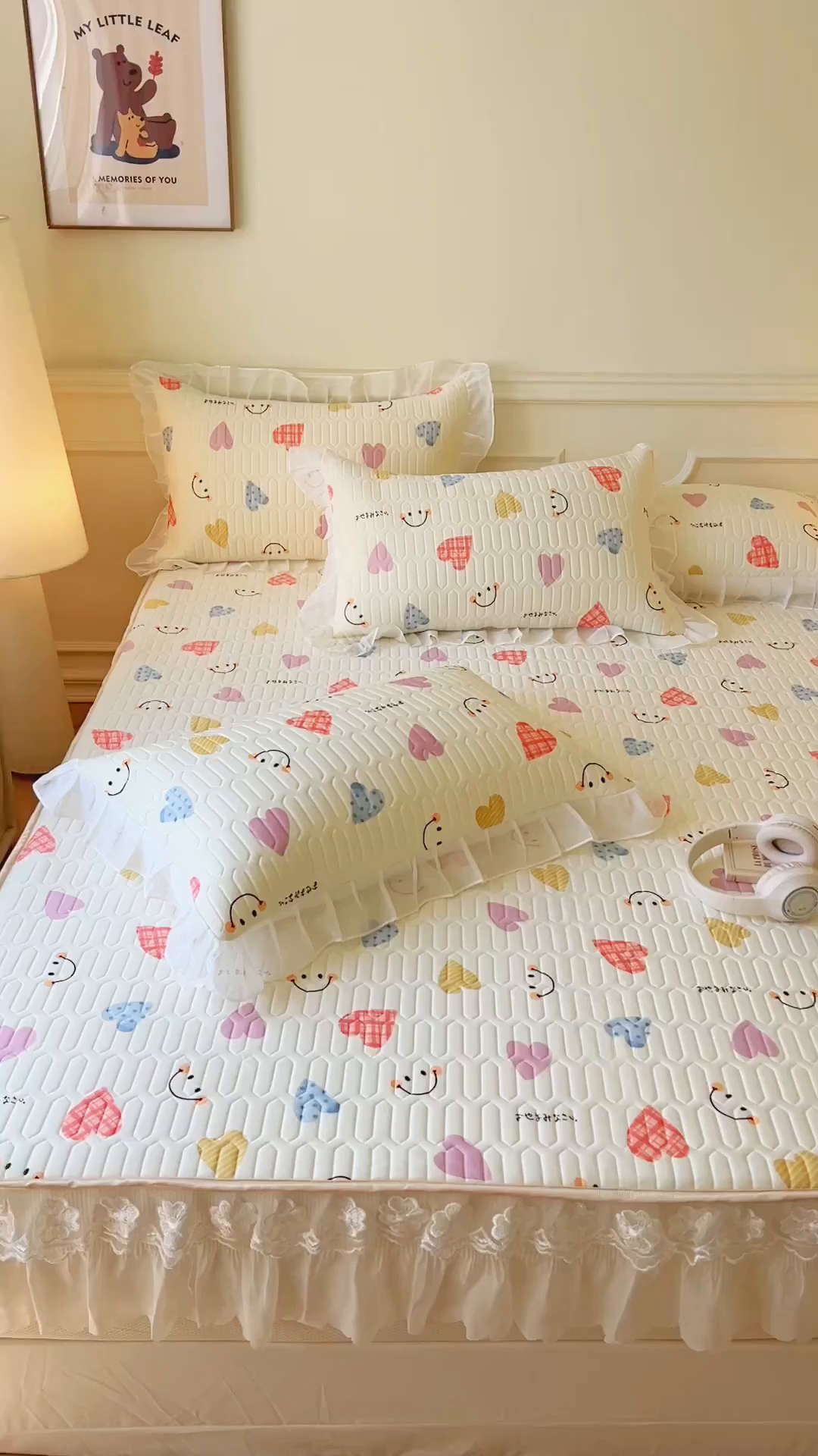 91家纺网 家纺一手货源 找家纺 （总）网红馆（ck家纺） 2026新款凉感丝床笠式床裙款乳胶乳印花凉席