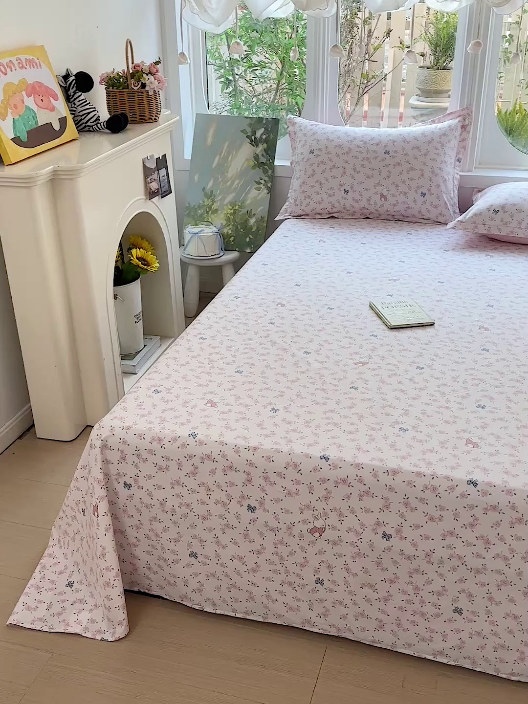 91家纺网 家纺一手货源 找家纺 （总）恩泽家纺 2026春夏新款全棉纯棉12868印花四件套及单品系列-单床单床单单件