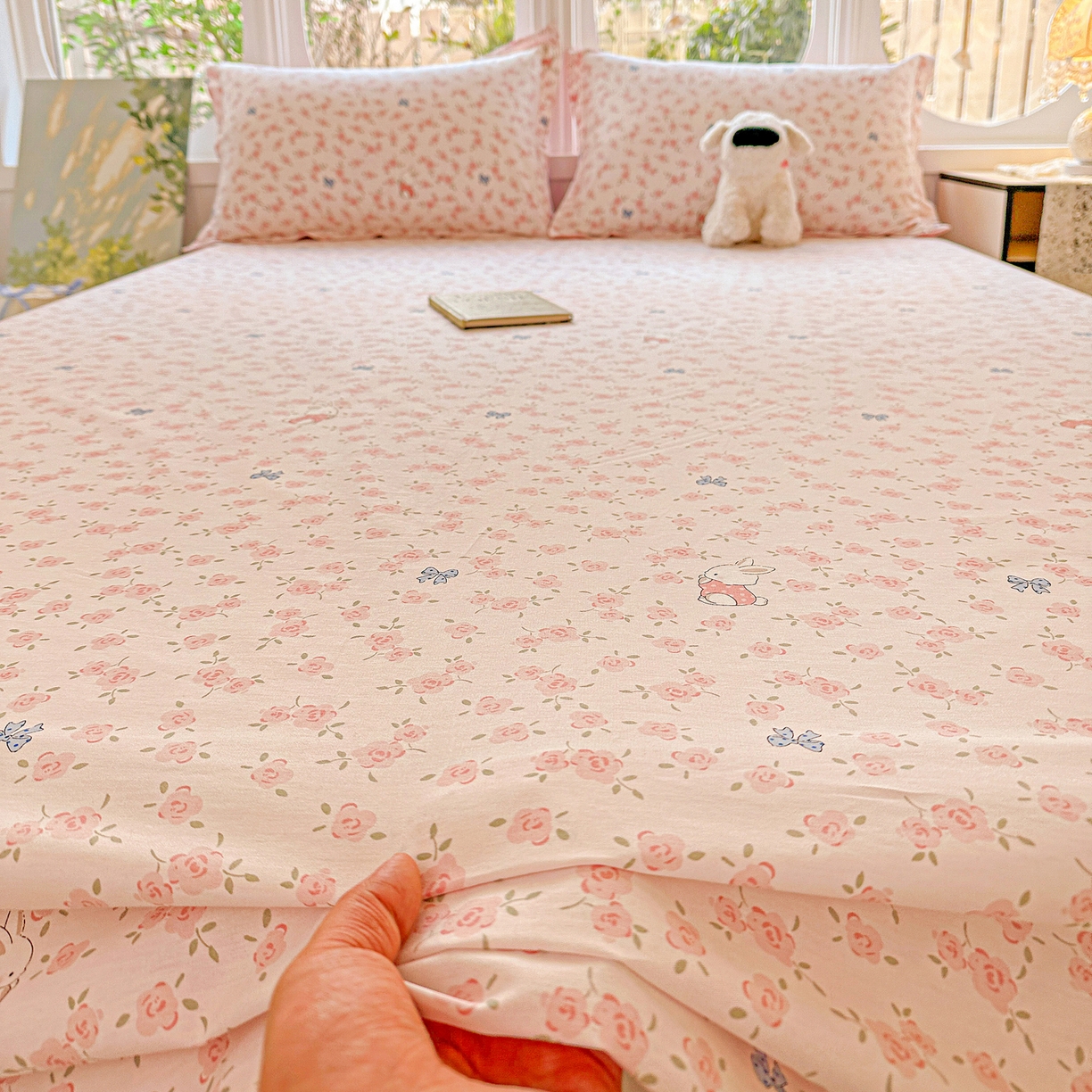 91家纺网 家纺一手货源 找家纺 （总）恩泽家纺 2026春夏新款全棉纯棉12868印花四件套及单品系列-单床单床单单件