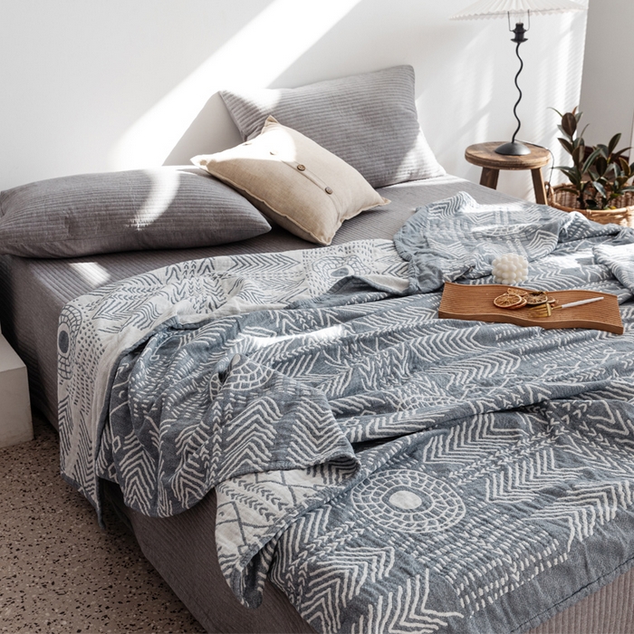 91家纺网 家纺一手货源 找家纺 （总）朴尔家纺-毛巾被 2026春夏新款加厚三层水洗棉全棉纯棉纱布毛巾被夏被夏凉被空调被