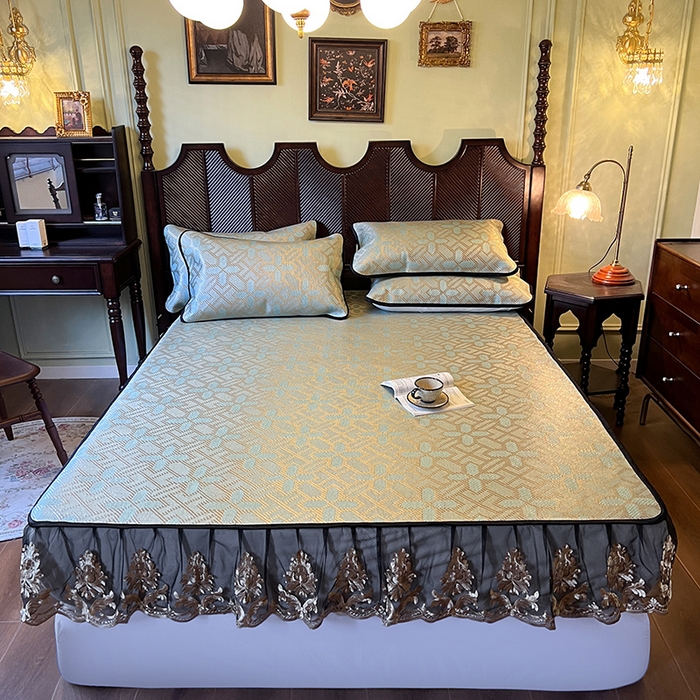 91家纺网 家纺一手货源 找家纺 （总）网红馆（ck家纺） 2026新款床笠款冰藤席夏日记忆系列