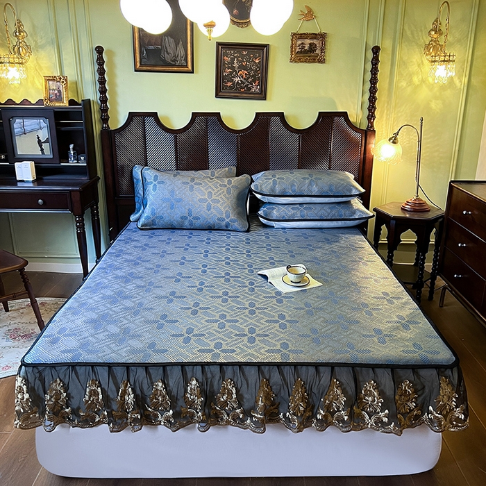 91家纺网 家纺一手货源 找家纺 （总）网红馆（ck家纺） 2026新款床笠款冰藤席夏日记忆系列