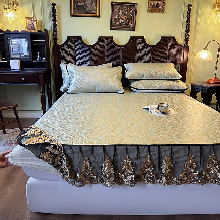 91家纺网 家纺一手货源 找家纺 （总）网红馆（ck家纺） 2026新款床笠款冰藤席夏日记忆系列