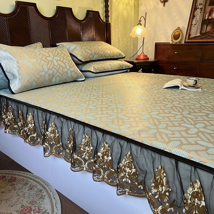 91家纺网 家纺一手货源 找家纺 （总）网红馆（ck家纺） 2026新款床笠款冰藤席夏日记忆系列