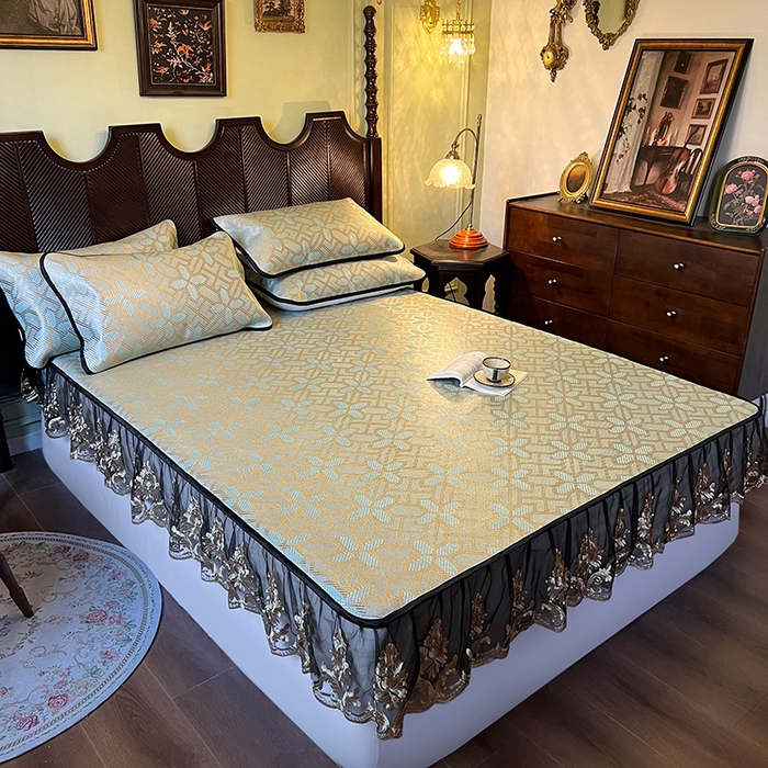 91家纺网 家纺一手货源 找家纺 （总）网红馆（ck家纺） 2026新款床笠款冰藤席夏日记忆系列