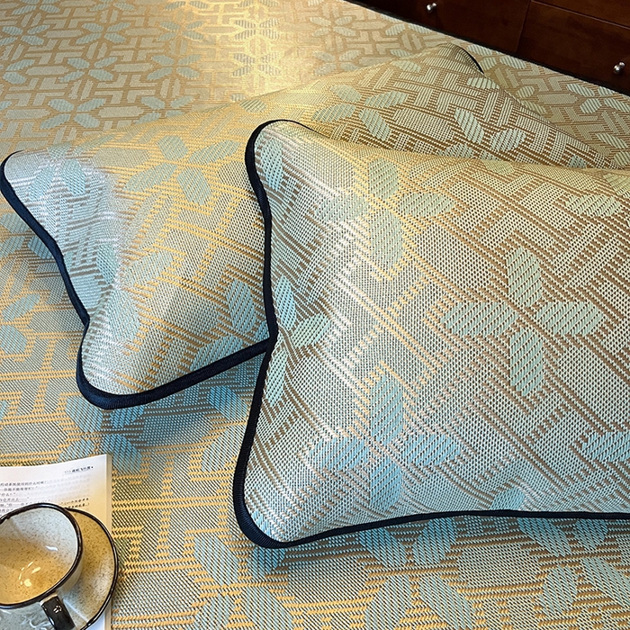 91家纺网 家纺一手货源 找家纺 网红馆（ck家纺） 2026新款床笠款冰藤席夏日记忆系列 艾绿