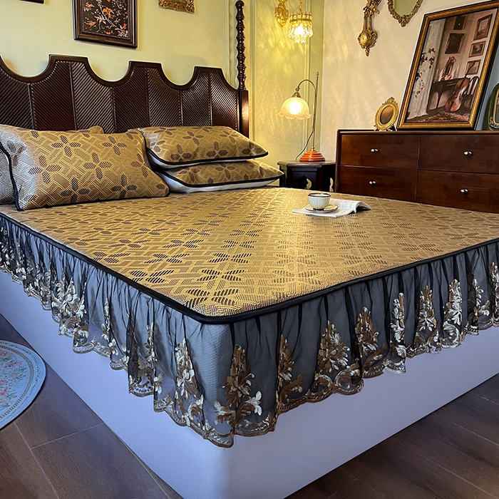 91家纺网 家纺一手货源 找家纺 网红馆（ck家纺） 2026新款床笠款冰藤席夏日记忆系列 夏巧