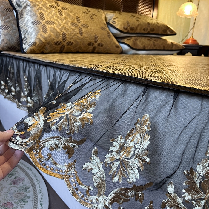 91家纺网 家纺一手货源 找家纺 网红馆（ck家纺） 2026新款床笠款冰藤席夏日记忆系列 夏巧