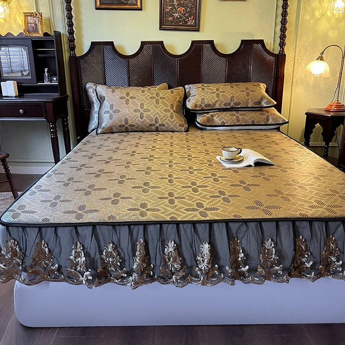 91家纺网 家纺一手货源 找家纺 网红馆（ck家纺） 2026新款床笠款冰藤席夏日记忆系列 夏巧