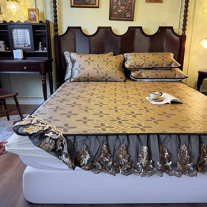 91家纺网 家纺一手货源 找家纺 网红馆（ck家纺） 2026新款床笠款冰藤席夏日记忆系列 夏巧