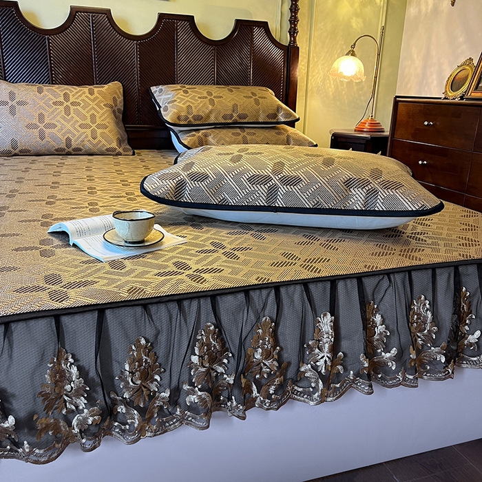 91家纺网 家纺一手货源 找家纺 网红馆（ck家纺） 2026新款床笠款冰藤席夏日记忆系列 夏巧