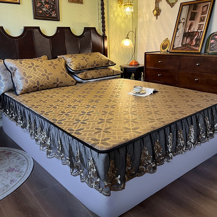 91家纺网 家纺一手货源 找家纺 网红馆（ck家纺） 2026新款床笠款冰藤席夏日记忆系列 夏巧