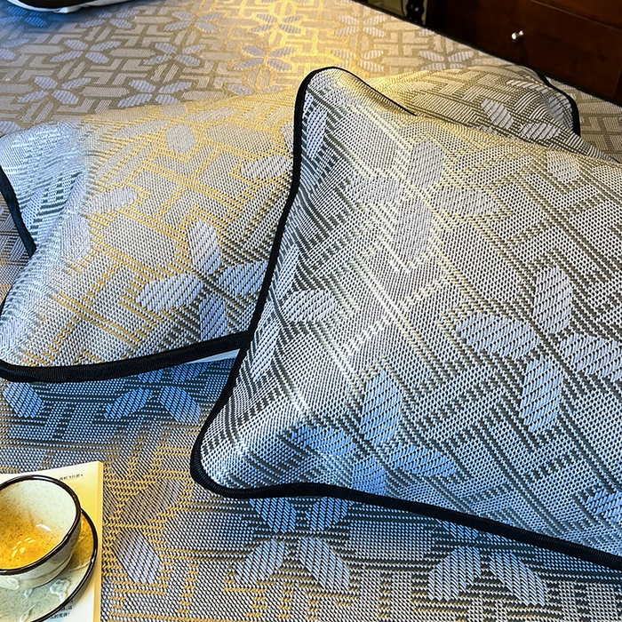 91家纺网 家纺一手货源 找家纺 网红馆（ck家纺） 2026新款床笠款冰藤席夏日记忆系列 雾清