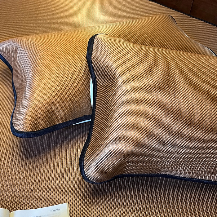 91家纺网 家纺一手货源 找家纺 网红馆（ck家纺） 2026新款床笠款冰藤席夏日记忆系列 栗棕