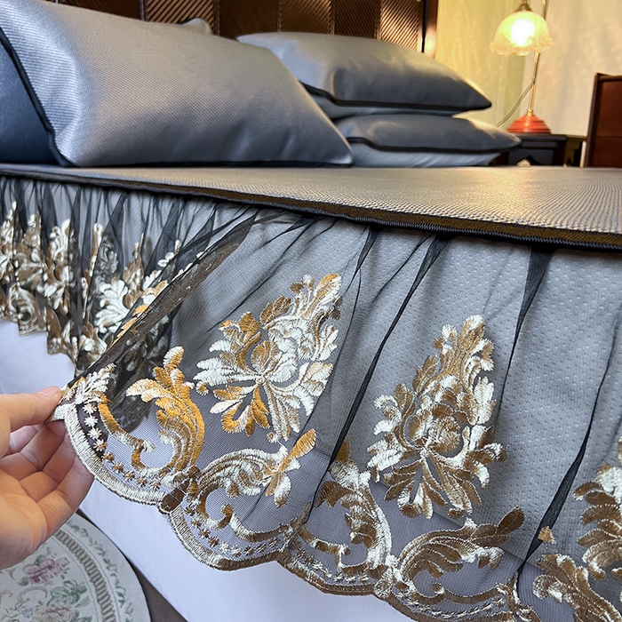 91家纺网 家纺一手货源 找家纺 网红馆（ck家纺） 2026新款床笠款冰藤席夏日记忆系列 蓝灰