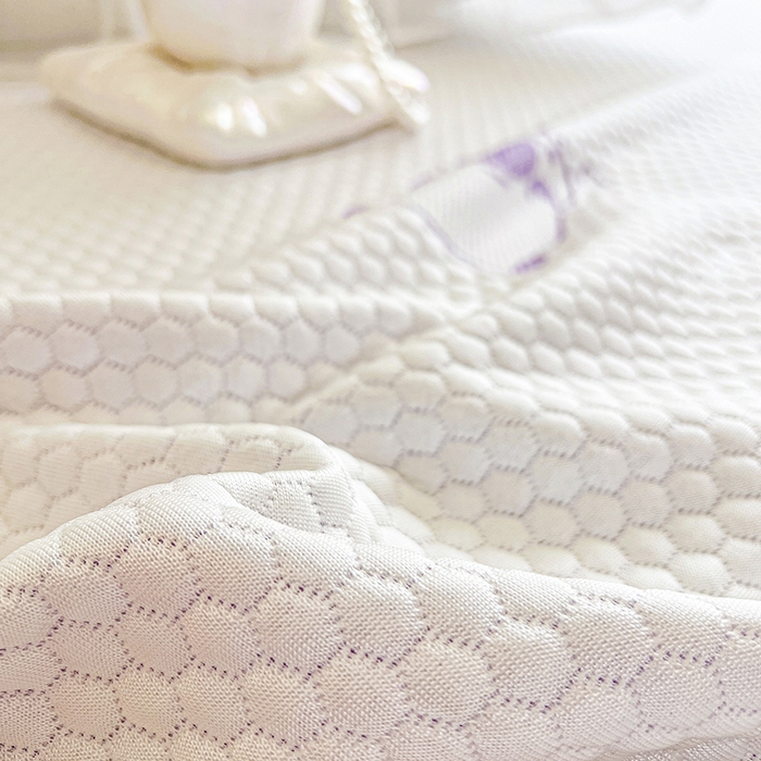 91家纺网 家纺一手货源 找家纺 网红馆（ck家纺） 2026新款小清新床笠式床裙豆豆凉席三件套 可爱巴拉-紫