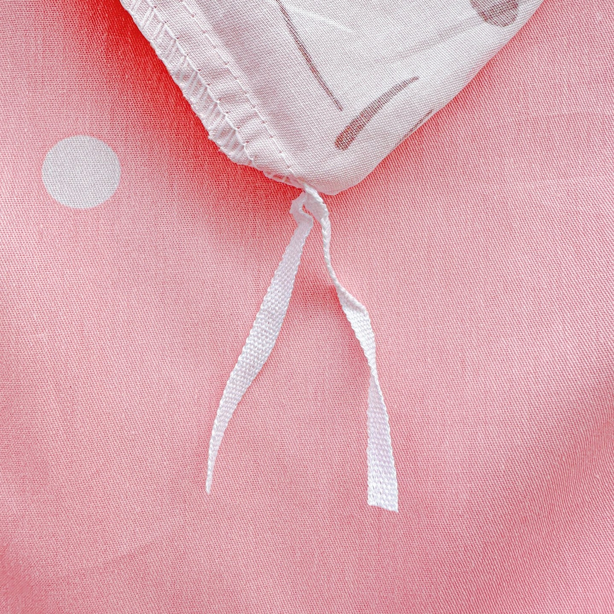 91家纺网 家纺一手货源 找家纺 恩泽家纺 2026春夏新款全棉12868印花四件套单品系列-单被套-提供买家秀，预留缩水率 时尚猫咪粉