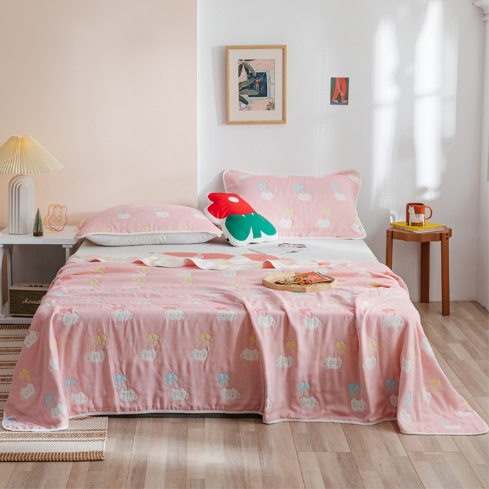 91家纺网 家纺一手货源 找家纺 （总）朴尔家纺-毛巾被 2026春夏新款六层全棉纯棉纱布毛巾被夏被夏凉被空调被