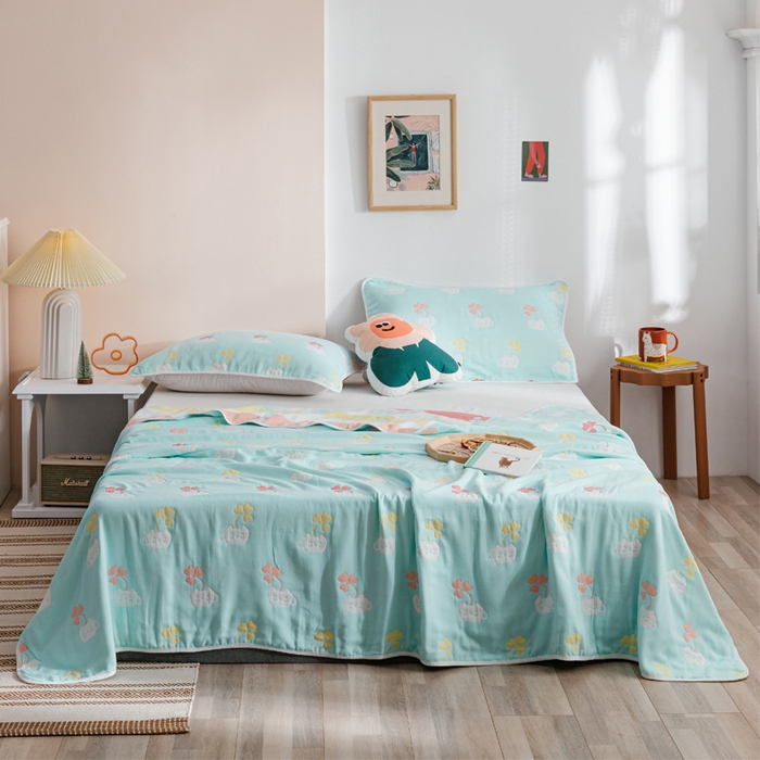 91家纺网 家纺一手货源 找家纺 （总）朴尔家纺-毛巾被 2026春夏新款六层全棉纯棉纱布毛巾被夏被夏凉被空调被