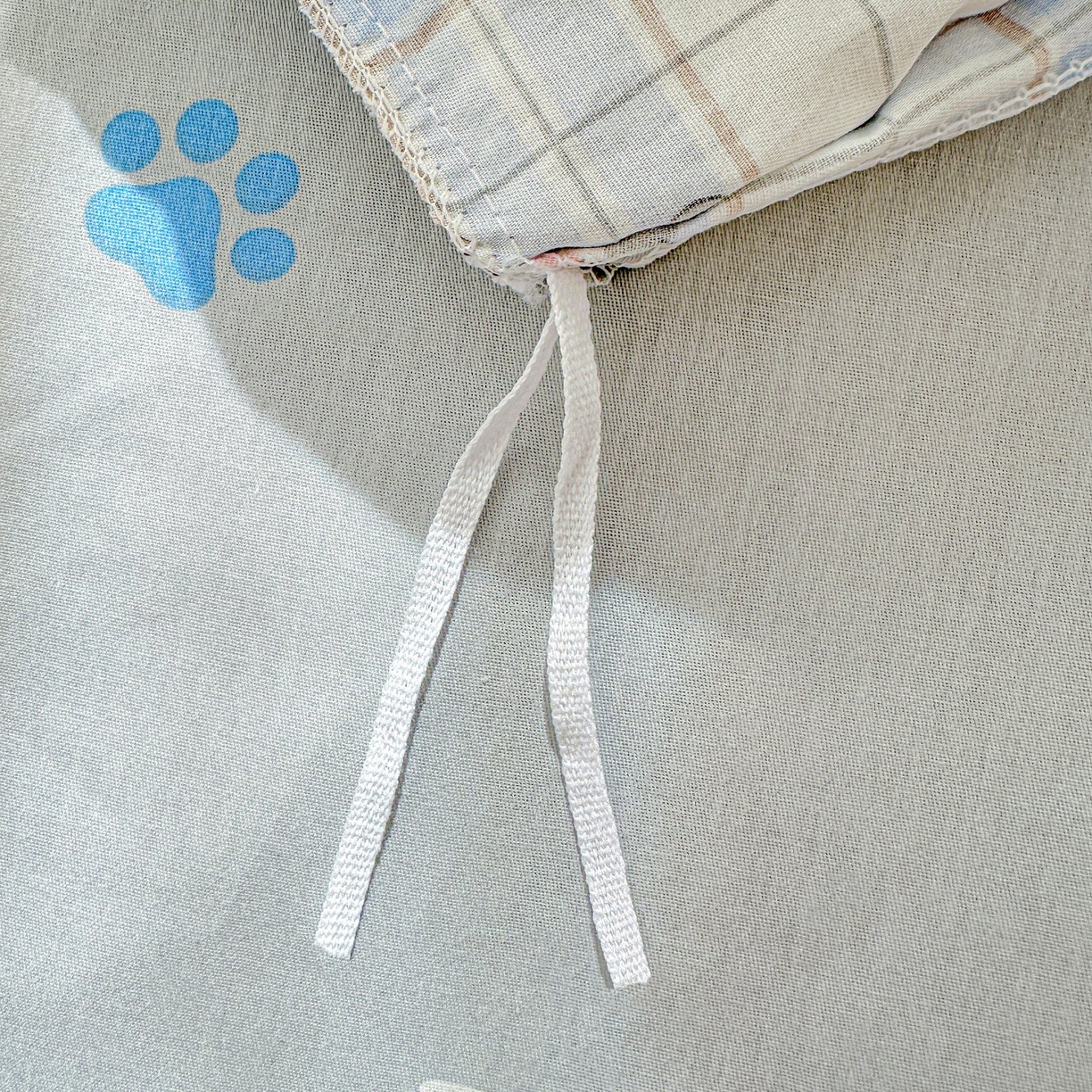 91家纺网 家纺一手货源 找家纺 恩泽家纺 2026春夏新款全棉12868印花四件套单品系列-单被套-提供买家秀，预留缩水率 甜心汪·蓝