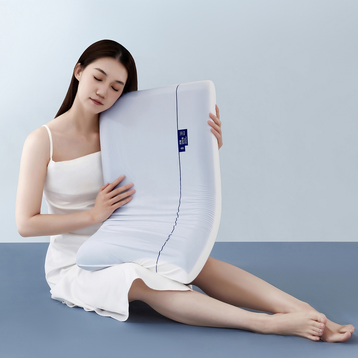 91家纺网 家纺一手货源 找家纺 （总）美丽折家纺 【某朵同款第3代加强版】2026新款零压力慢回弹护颈枕头 三芯记忆棉枕头枕芯 