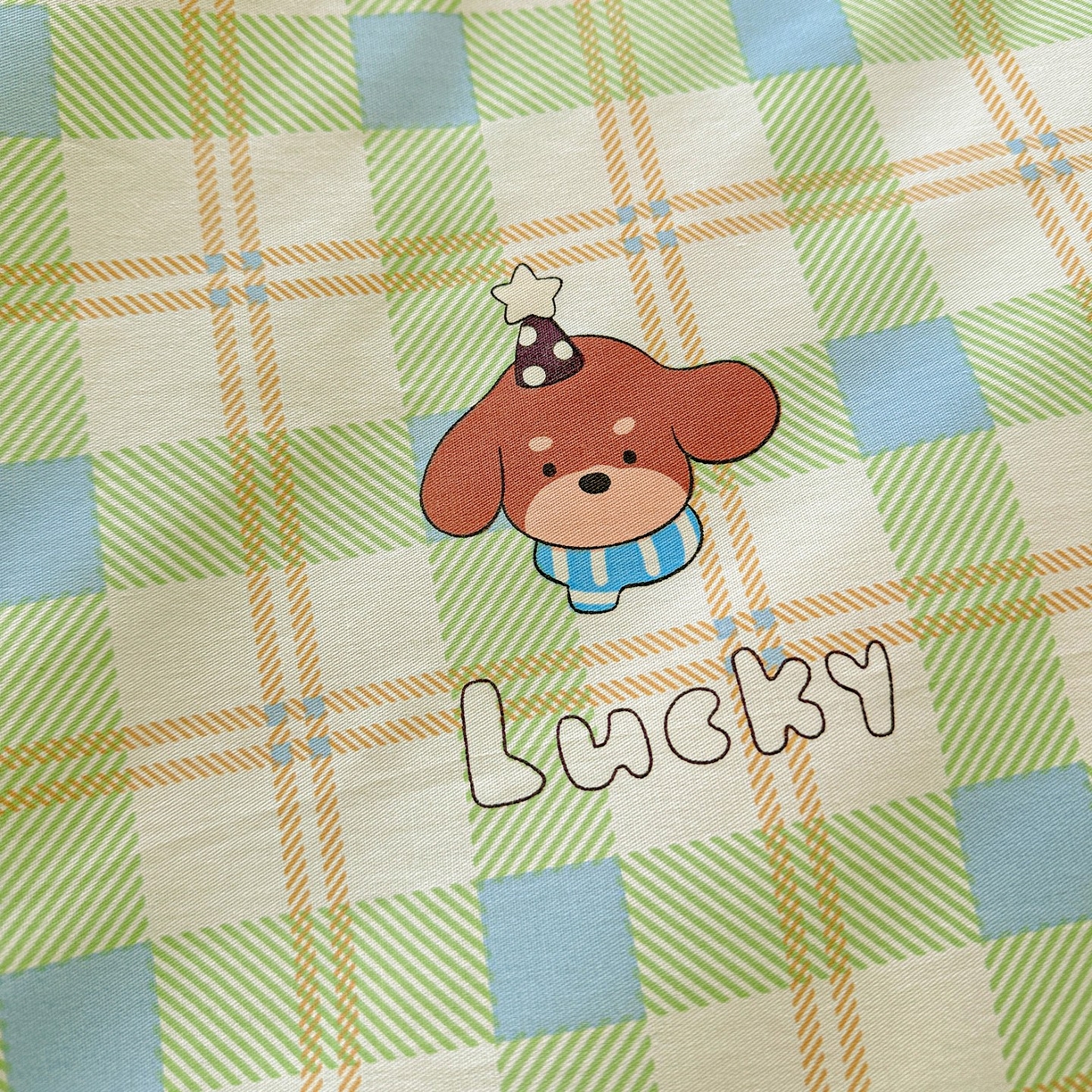 91家纺网 家纺一手货源 找家纺 恩泽家纺 2026春夏新款全棉12868印花四件套单品系列-单被套-提供买家秀，预留缩水率 小狗乐乐