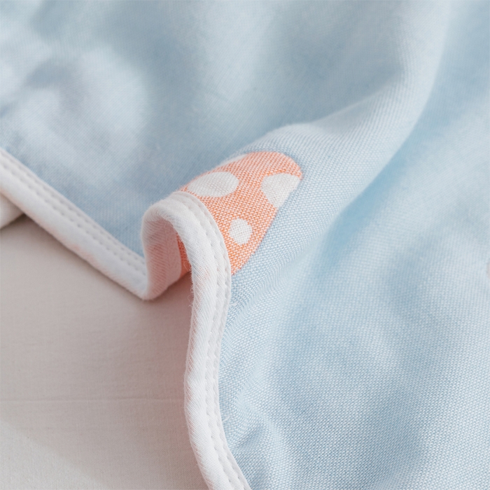 91家纺网 家纺一手货源 找家纺 朴尔家纺-毛巾被 2026春夏新款六层全棉纯棉纱布毛巾被夏被夏凉被空调被 五彩蘑菇-兰