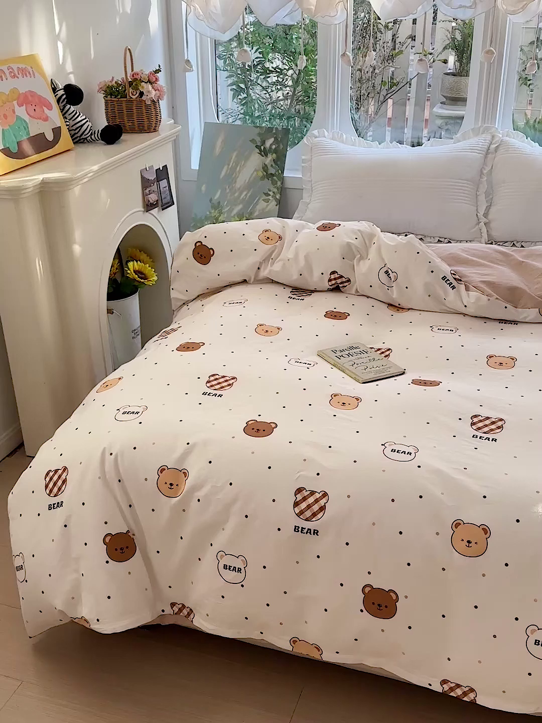 91家纺网 家纺一手货源 找家纺 恩泽家纺 2026春夏新款全棉12868印花四件套单品系列-单被套-提供买家秀，预留缩水率 小精灵