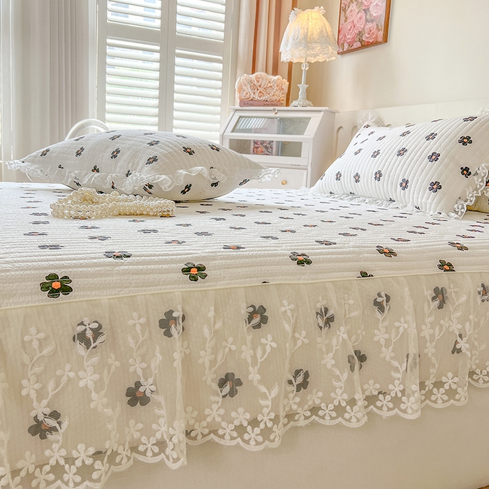 91家纺网 家纺一手货源 找家纺 （总）网红馆（ck家纺） 2026新款泡泡棉印花床笠三件套