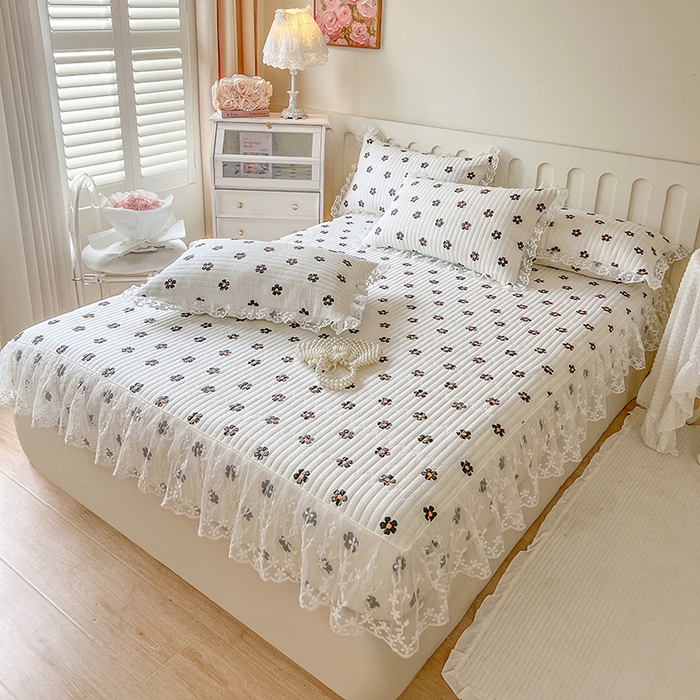 91家纺网 家纺一手货源 找家纺 （总）网红馆（ck家纺） 2026新款泡泡棉印花床笠三件套