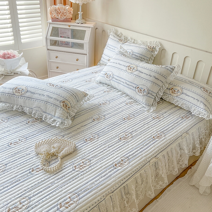 91家纺网 家纺一手货源 找家纺 网红馆（ck家纺） 2026新款泡泡棉印花床笠三件套 花莫