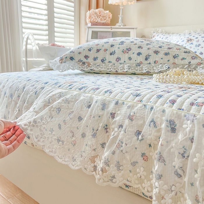 91家纺网 家纺一手货源 找家纺 网红馆（ck家纺） 2026新款泡泡棉印花床笠三件套 熊宝宝