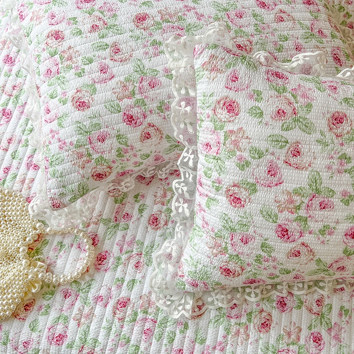 91家纺网 家纺一手货源 找家纺 网红馆（ck家纺） 2026新款泡泡棉印花床笠三件套 悠悠花海