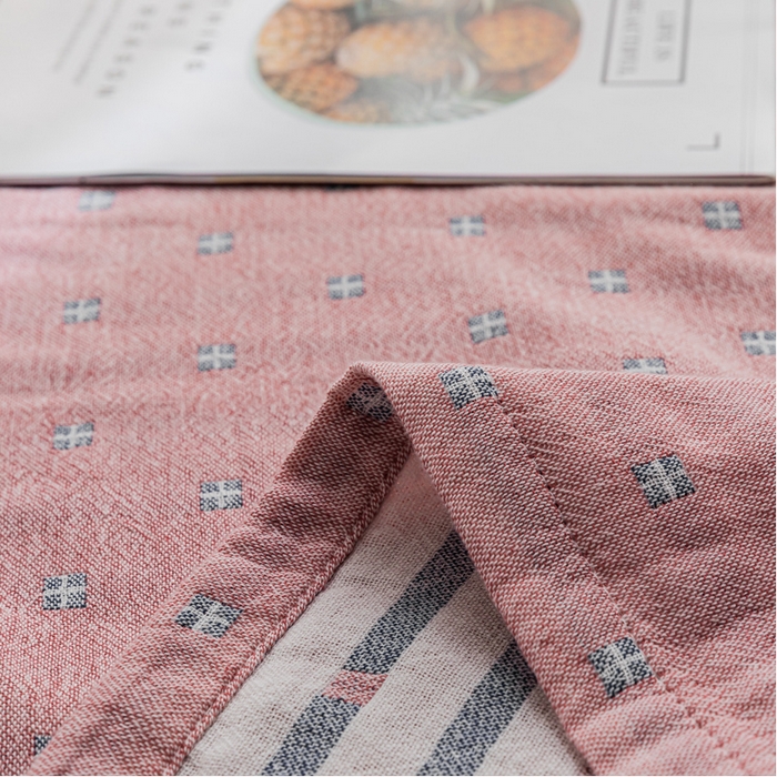 91家纺网 家纺一手货源 找家纺 朴尔家纺-毛巾被 2026春夏新款主推三层水洗棉纱布毛巾被夏被夏凉被空调被 冬空-粉